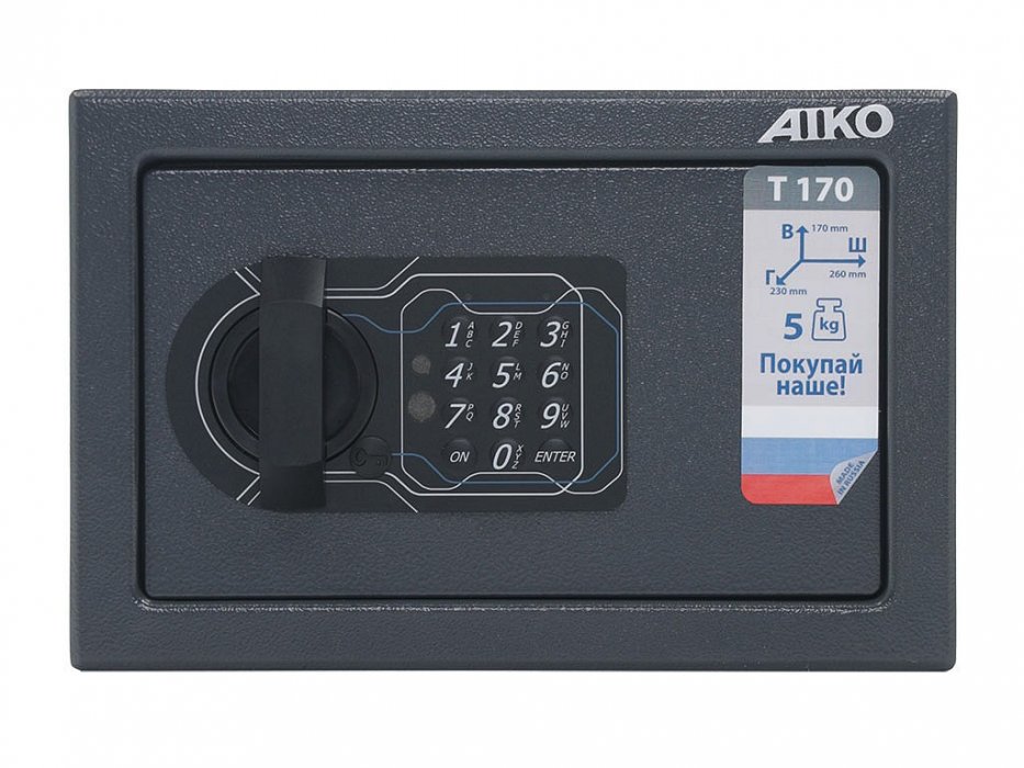 Металлический сейф для офиса AIKO Т 170 EL - вид 2