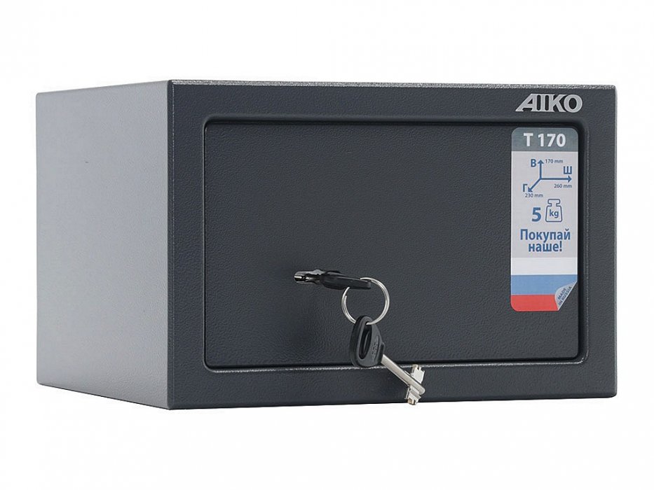 Офисный металлический сейф AIKO Т 170 KL - вид 2