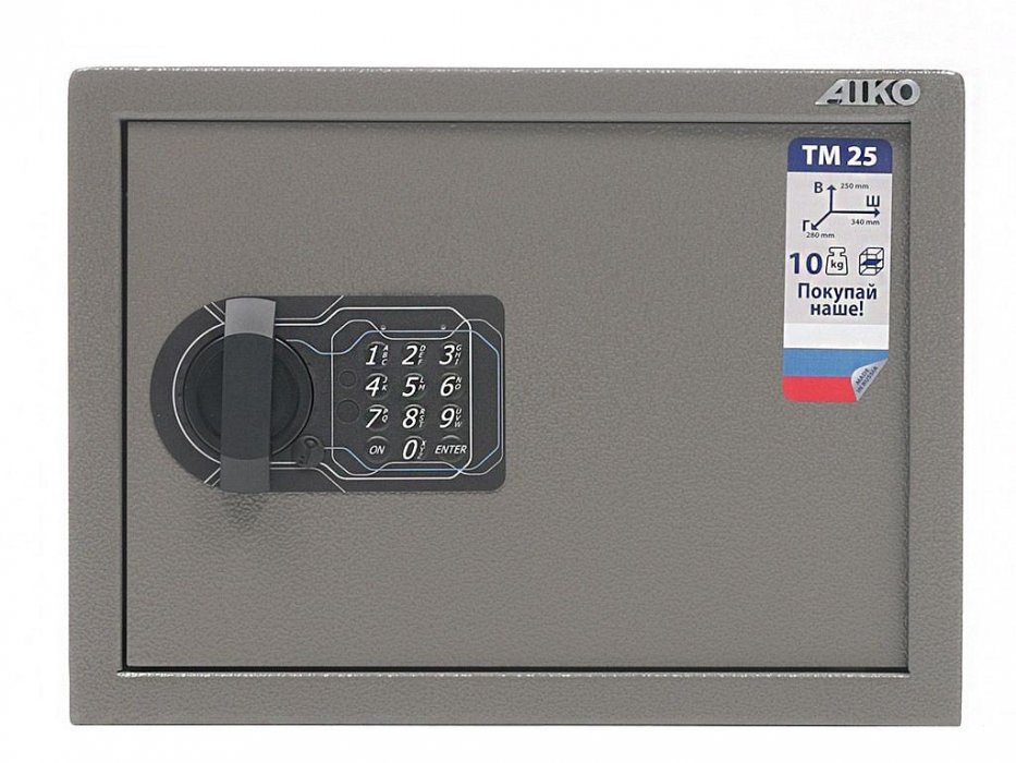 Металлический сейф AIKO ТM-25 EL - вид 4